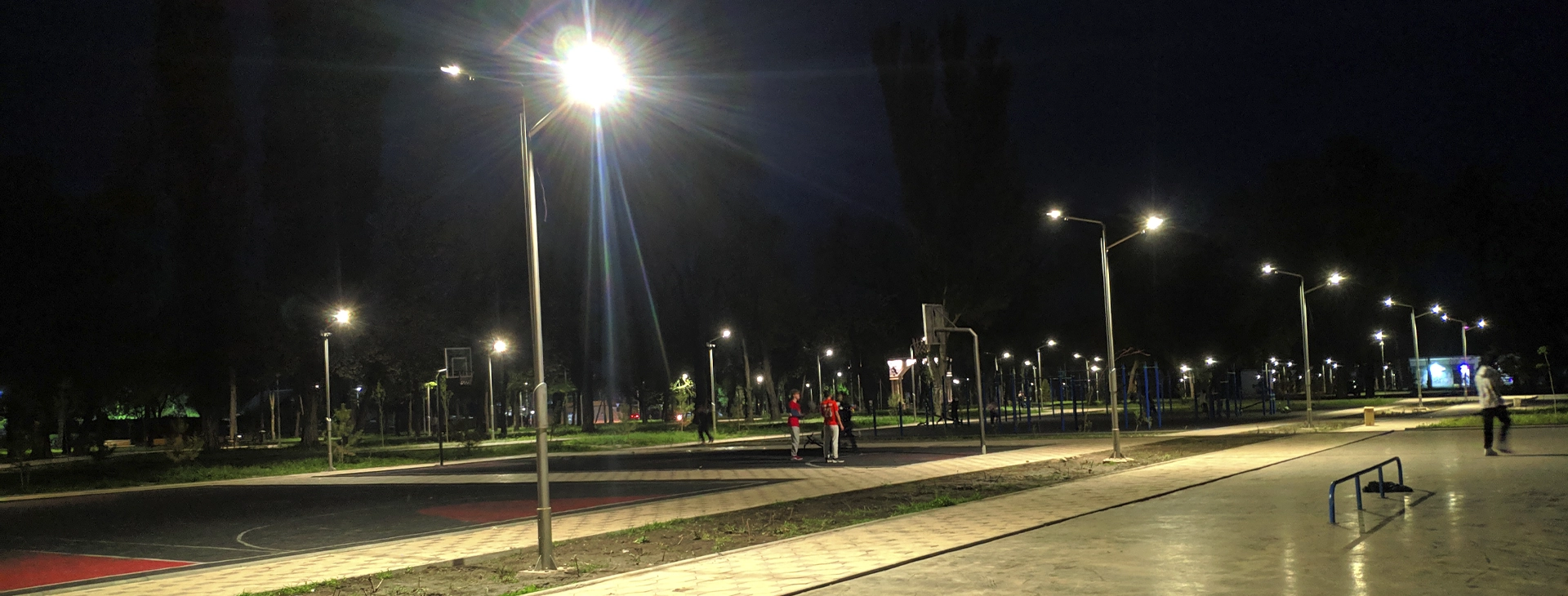 Системы видеонаблюдения и освещения парка по ул.Боталиева