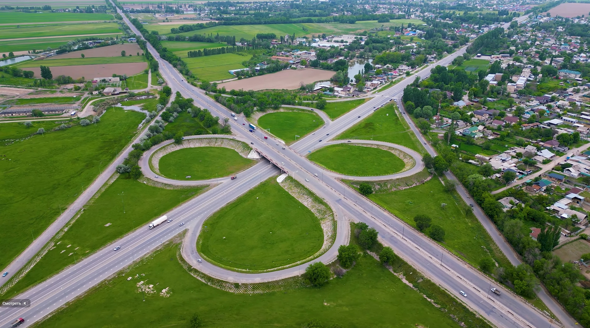 Освещение автомобильной развязки